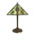 Arts & Crafts Rainaud 6 Panel Slag Glass Lamp, Manner of Bradley & Hubbard C1920 For Sale