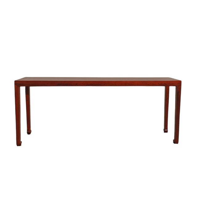 2020s 70" Long Minimalist Elm Console Table For Sale - Image 5 of 5