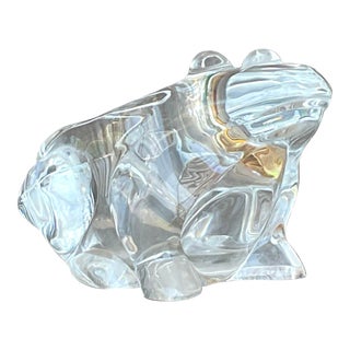 Vintage Boho Lucite Frog Bowl For Sale