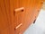 Brown Mid Century Swedish Teak Roll Top Secretary Desk by Egon Ostergaard ~ Scandinavian or Danish Modern Style ~ Vintage Dresser For Sale - Image 8 of 18
