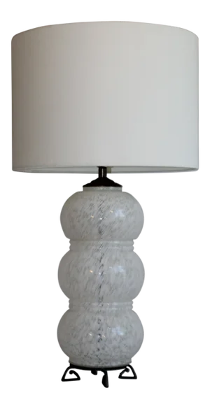 1950s Mid-Century Modern Sculptural Murano Glass Table Lamp