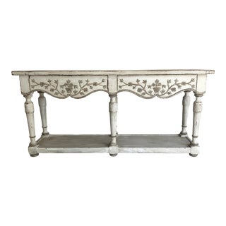 Old Hickory Furniture Company Two-Drawer Sofa-Back Console Table For Sale