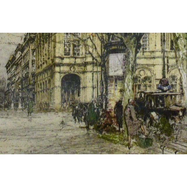 Early 20th Century Luigi Kasimir Wien Opernring 1921 Original Print For Sale - Image 5 of 7