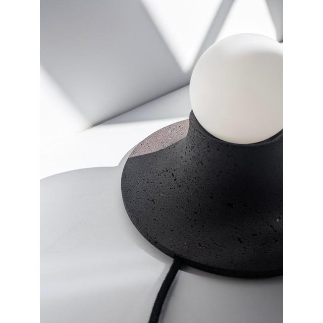 Basalte Natural Lava Stone Wall Lamp by Clemence Birot For Sale - Image 13 of 18