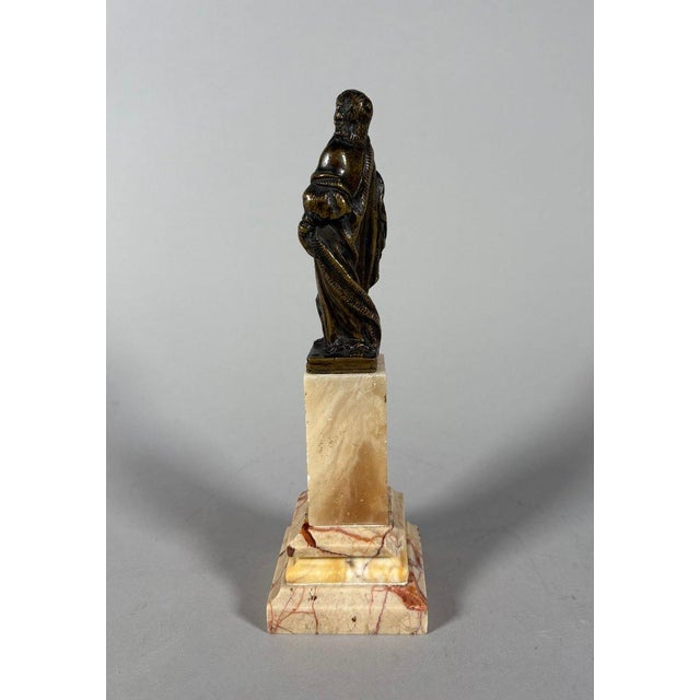 Sculpture, Saint John the Baptist, 16th century - 23 cm - Bronze For Sale - Image 4 of 8