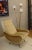 1960s Pair of Zanusso Lady Chairs Pair Gold Beige Velvet For Sale - Image 10 of 12