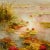 Bask in the serene beauty of Tranquility in Bloom, a framed and signed oil on canvas that captures the delicate stillness...