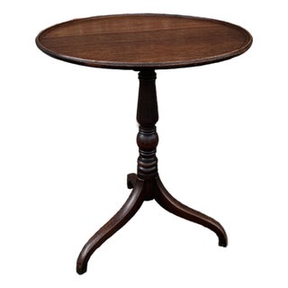 Antique English Tilt Top Table For Sale
