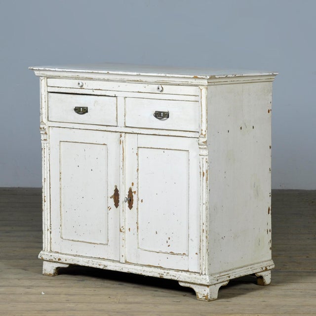 Antique White Buffet in Pine, 1910 For Sale - Image 17 of 17
