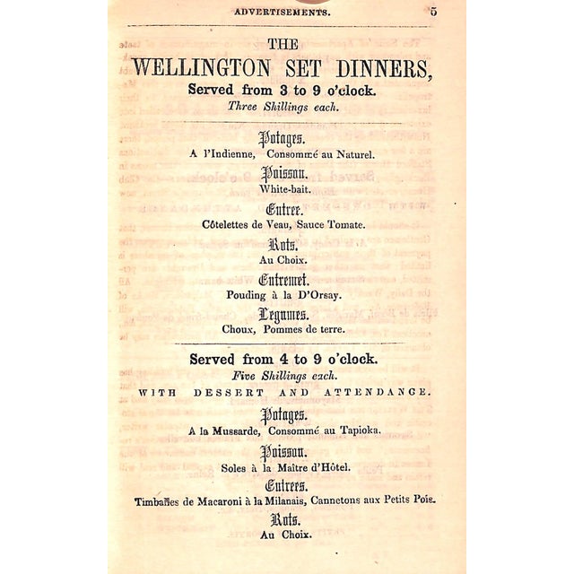 White "London at Dinner; Or, Where to Dine" 1858 For Sale - Image 8 of 9