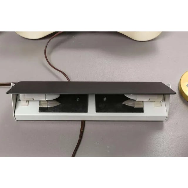 Mid-Century Modern Charlotte Perriand 'Applique à Volet Pivotant Double' Wall Light in Black For Sale - Image 3 of 12