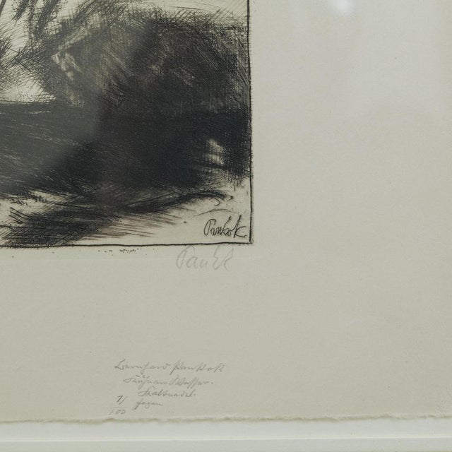 Bernhard Pankok, Cows by the Water, Etching For Sale - Image 5 of 7