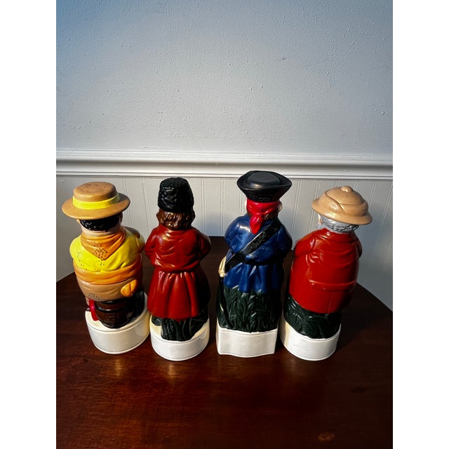 Vintage Albertas Ceramic 4 Liquor Decanters For Sale - Image 4 of 12