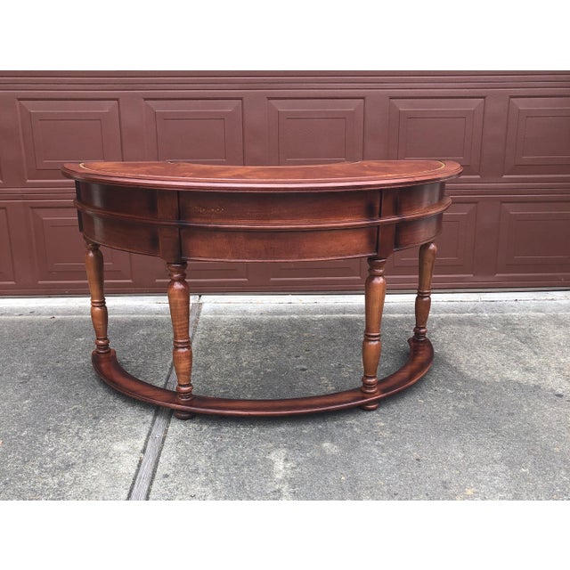 Antique Half Moon Desk Pulaski Executive Desks Chairish