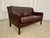 Vintage Danish Dark Cognac Leather Two-Seater Sofa from Stouby, 1960s For Sale - Image 6 of 18