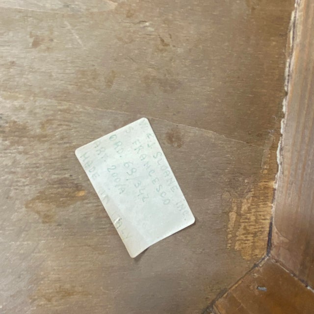 Vintage Italian Burl Wood Patchwork Veneer End Tables - a Pair For Sale - Image 10 of 11