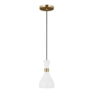 Ellen DeGeneres by Visual Comfort Studio Joan Mini-Pendant, White For Sale