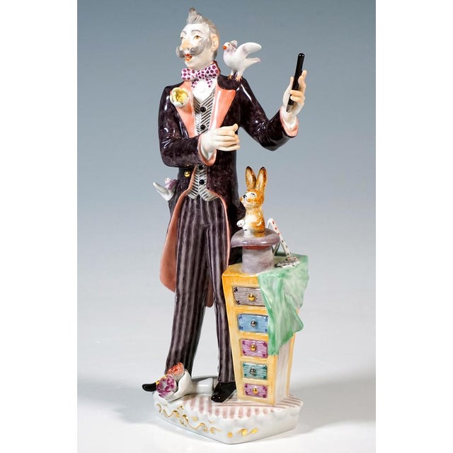 1990s Large Vintage Circus Figurine by Peter Strang for Meissen, 1996 For Sale - Image 5 of 7