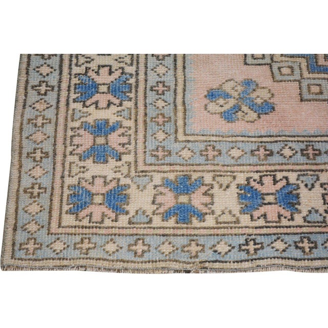 Turkish Vintage Turkish Anatolian Hand Knotted Wool Rug, 4'x6'1'' For Sale - Image 3 of 6