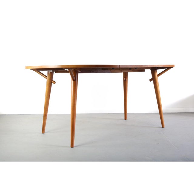 1960s Mid Century Modern Conant Ball Spindle Dining Set- 5 Pieces For Sale - Image 4 of 10