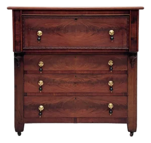 Early 19th Century American Mahogany Butler's Desk/Secretary Chest
