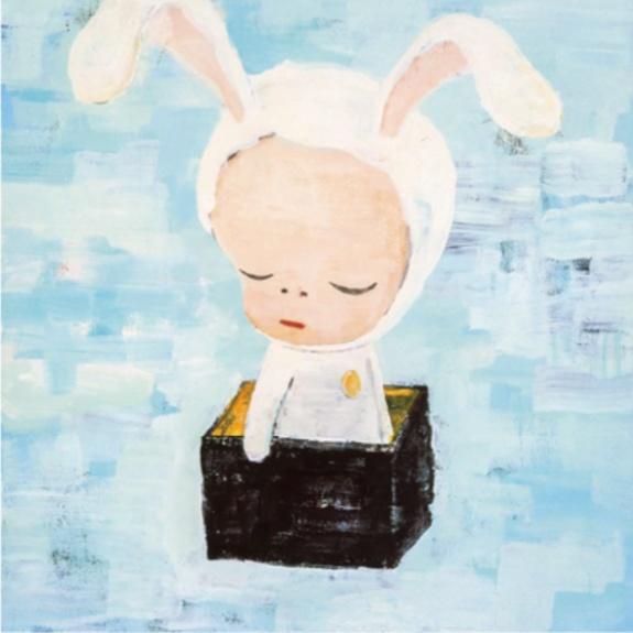 Contemporary Yoshitomo Nara Little Bunny in the Box 奈良美智, 2023 For Sale - Image 3 of 3