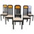 Vintage Burl Wood and Lacquer Dining Chairs, 1980s, Set of 6 For Sale - Image 14 of 14