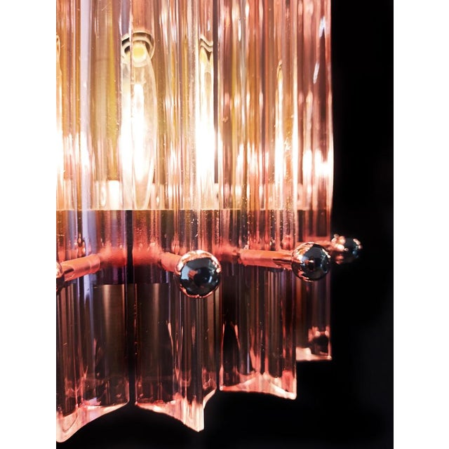 Mid-Century Italian Pink Murano Glass Wall Sconces, 1990s, Set of 4 For Sale - Image 15 of 17