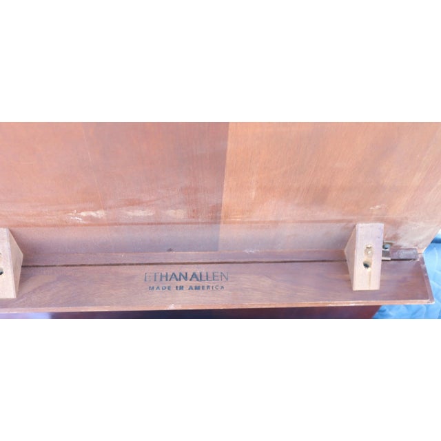 Ethan Allen Ethan Allen Inlaid Banded Dining Room Table For Sale - Image 4 of 13