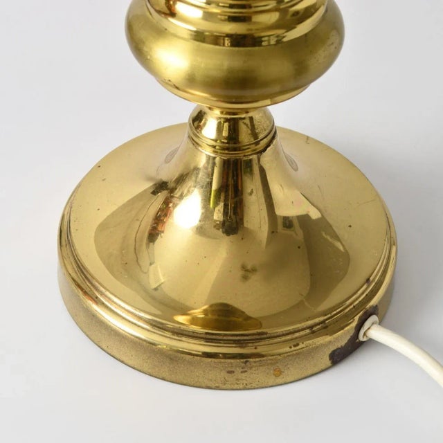 Mid-Century Brass Table Lamp, 1970s For Sale - Image 10 of 12