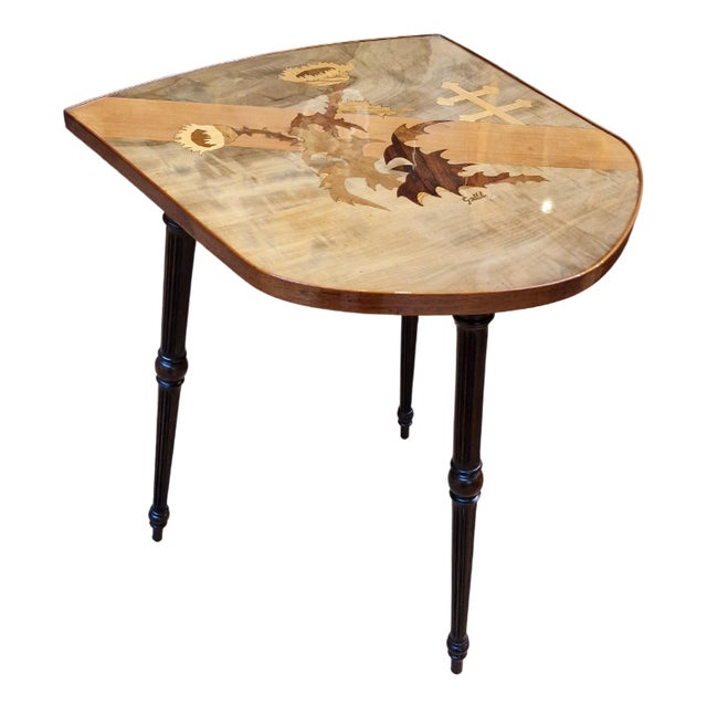 Gallé Side Table from Emile Gallé, 1890s For Sale