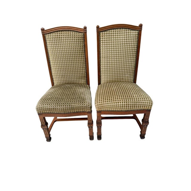 Wood Art Deco Side Chairs in Oak and Macassar Ebony by Willem Penaat, 1917, Set of 2 For Sale - Image 7 of 11