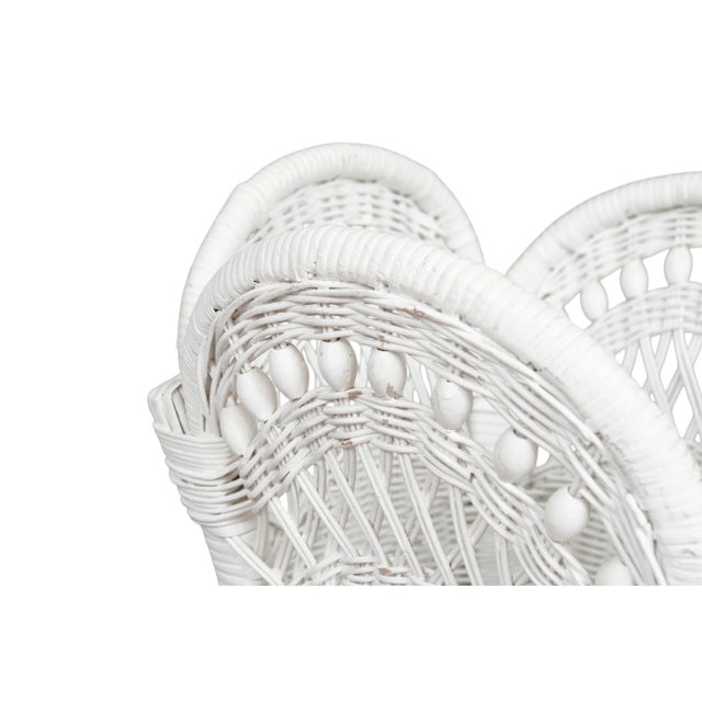 White Wicker Planter For Sale - Image 4 of 6