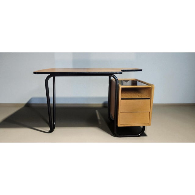 Vintage Desk by Robert Charroy for Mobilor, 1950 For Sale - Image 9 of 11