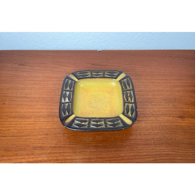 Mid-Century Modern Yellow Danish Studio Pottery Ashtray Bowl from Frank Keramik, 1960s For Sale - Image 15 of 18