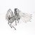 1970s Stan Bennett Pegasus Hanging Wire Sculpture, California Studio Craft, Kinetic Art For Sale In Sacramento - Image 6 of 10