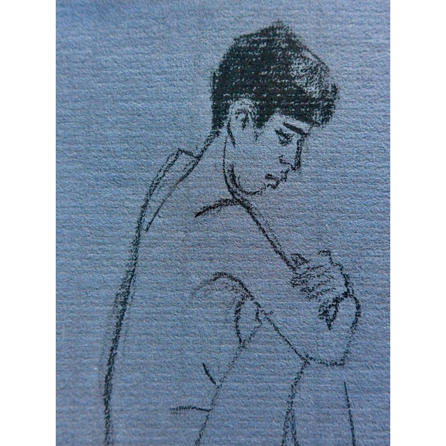 2020s "Blue Nude" French Modern Nude For Sale - Image 5 of 6