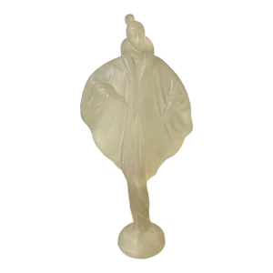 Vintage French Stargazer Mate Crystalite Lucite Art Deco Revival Figurine