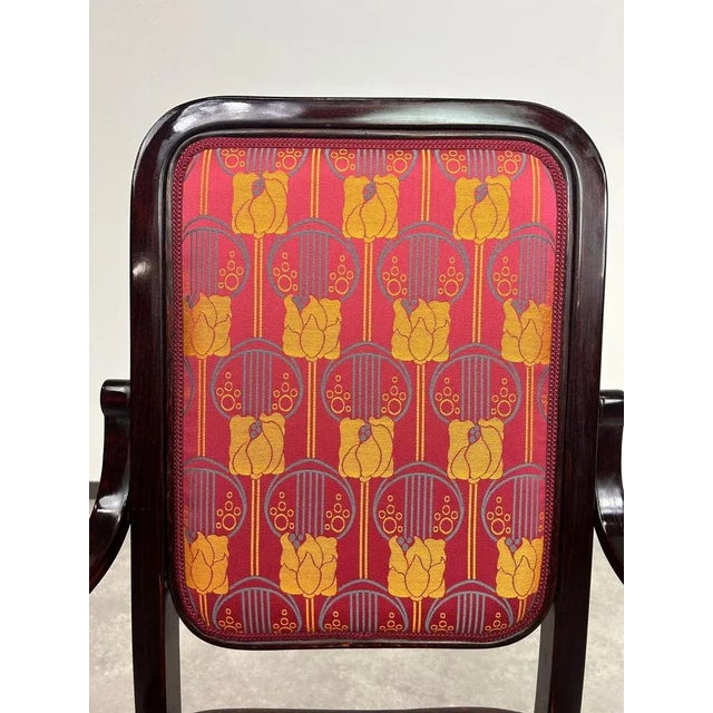 Art Nouveau Desk Chair by Gustav Siegel for Thonet, 1890s For Sale - Image 10 of 13
