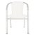A modern iteration of the fan back chair, the white indoor-outdoor stacking armchair by is designed for parties in chic...