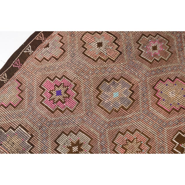 Anatolian Kurdish Decorative Wool Carpet For Sale - Image 6 of 10