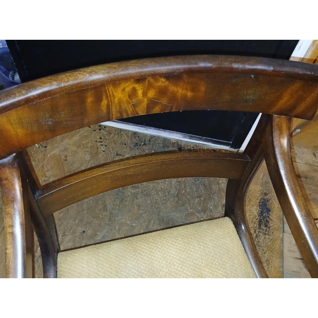 Brown Antique Early 1800s English Regency Mahogany Armchair For Sale - Image 8 of 8