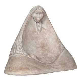 1983 Austin Productions La Madre Sculpture by Pamela Pierce Acoma Pueblo Pottery For Sale
