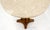 Mid 20th Century Round Marble Top Brass & Walnut Occasional End Side Table Lamp Stand For Sale - Image 10 of 12