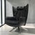 Black Leather Maua Swivel Chair with Lumbar Pillow from Design On Stock For Sale - Image 17 of 17