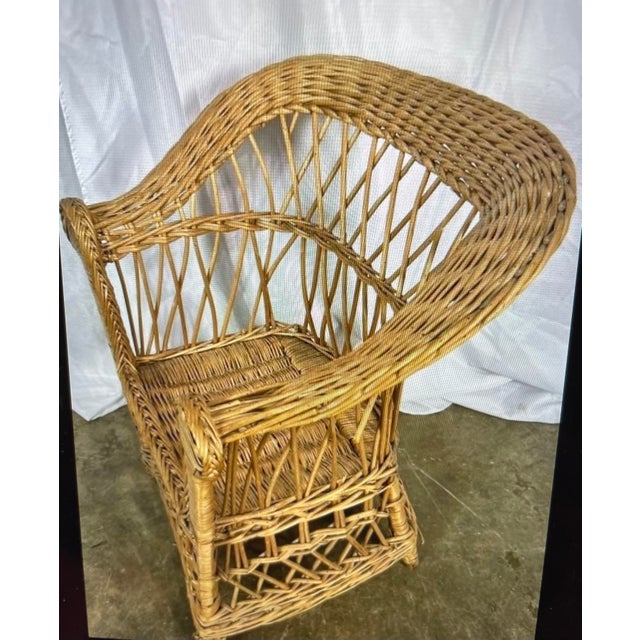 Vintage Children's Wicker Chair Chairish