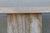 Mid-Century Modern 1970s Italian Postmodern Beige Travertine Stone Pedestal Console Table For Sale - Image 3 of 18