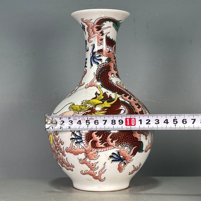 Dimensions: Height 21cm (8.27") x Body Diameter 15.5cm (6.10") Material: Glazed Porcelain, Famille Rose Enamel Style:...