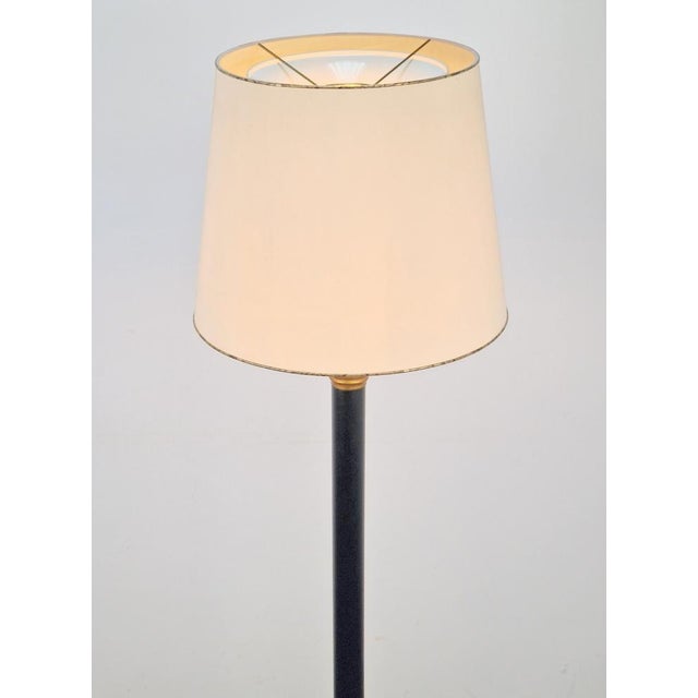 Vintage Neoclassic Green Leather Floor Lamp, 1930s For Sale - Image 15 of 18
