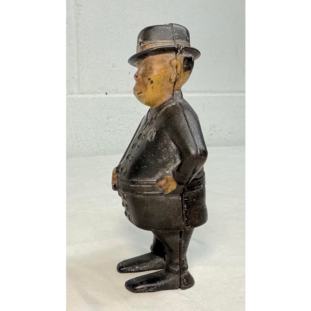 Figurative Antique 1900 Cast Iron Still Coin Bank Mulligan the Policeman Cop a.c Williams For Sale - Image 3 of 12